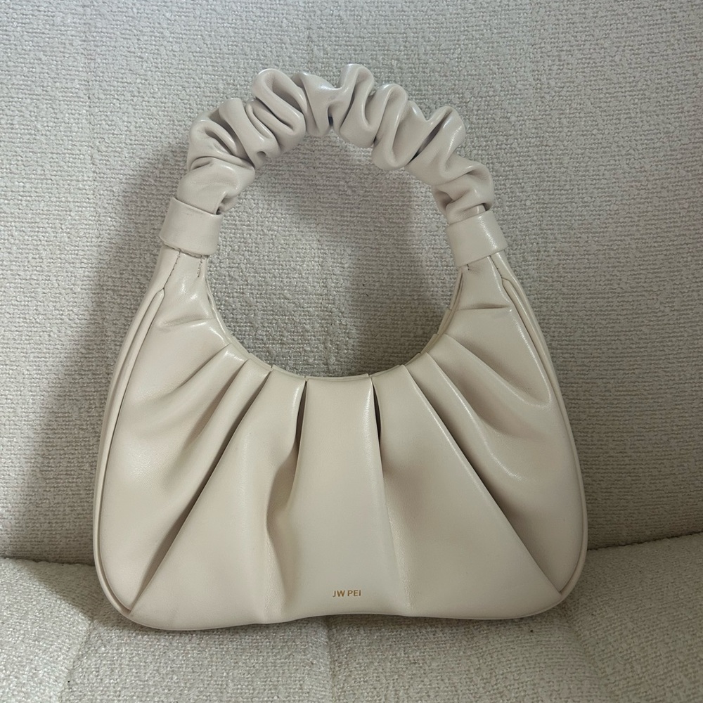 JW PEI Cream Crescent Shoulder Bag